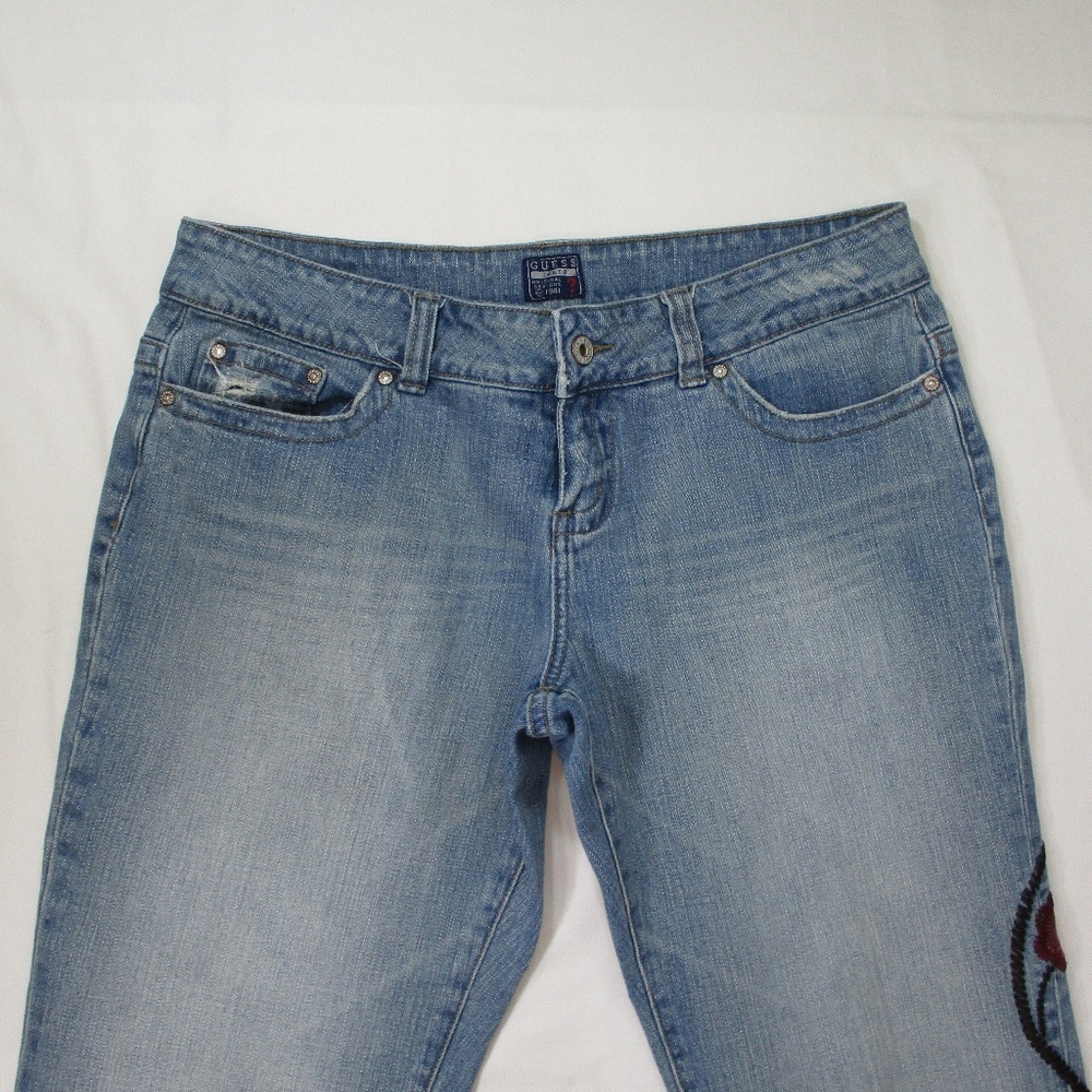 Guess Embroidered Jeans Size 31 #21 View 2